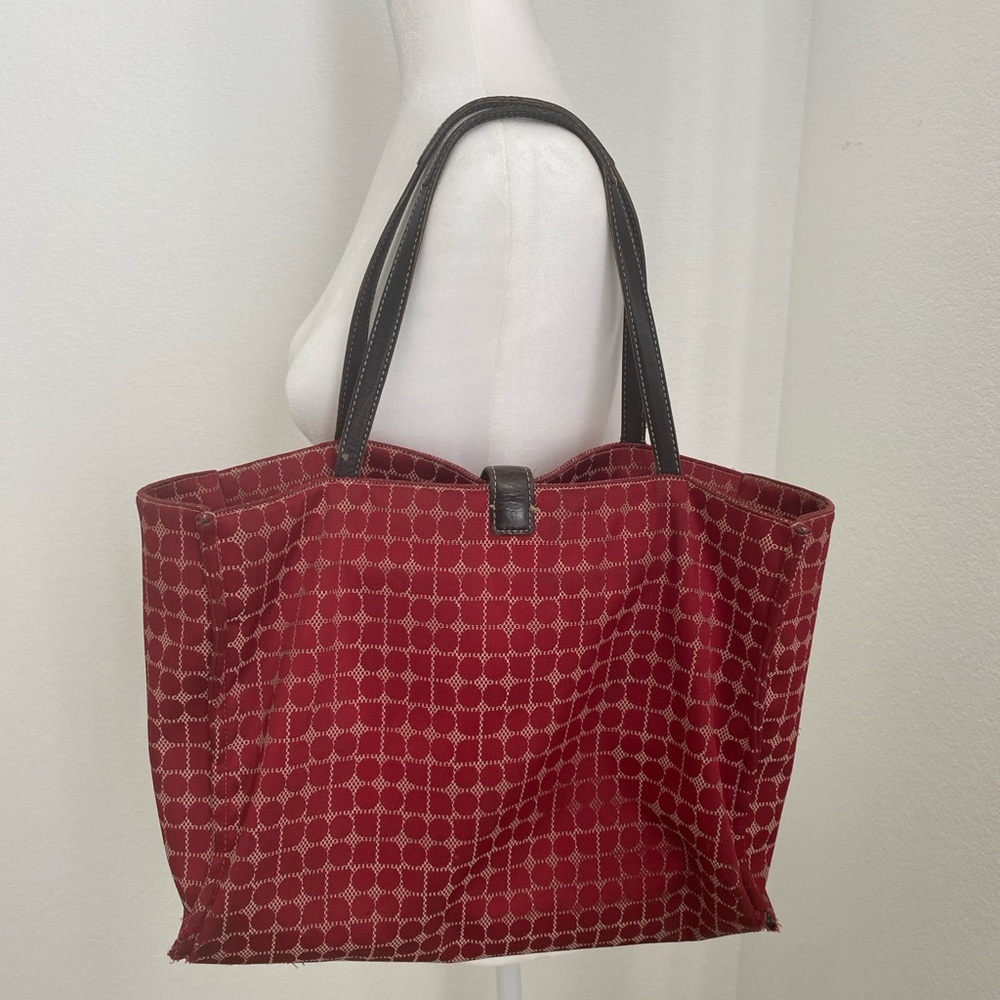 Kate Spade Y2K Red and Black Patterned Tote